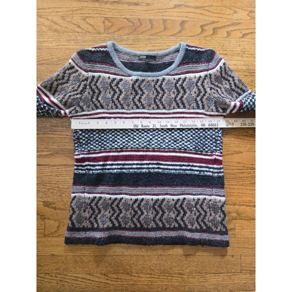 Maje Womens Wool Blend Metalic Chunky Knit Sweater Size 1 - Picture 7 of 7
